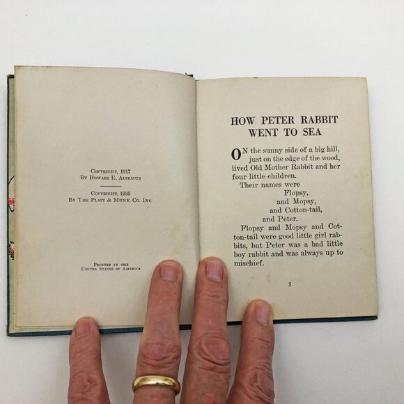 How Peter Rabbit Went to Sea 1935 Duff Graham Wee Books for Wee Folks - Picture 8 of 11